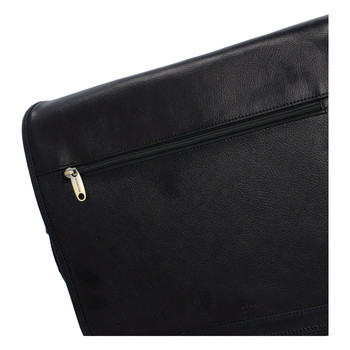 Luxusná pánska kožená taška čierna - Hexagona Pierre