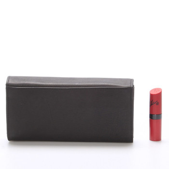 Veľká kožená čierna peňaženka - Delami Juse