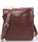 Hnedá luxusná kožená taška cez plece KABEA Luxor-T