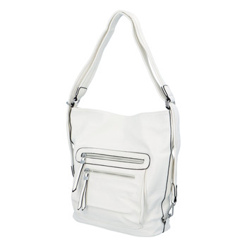 Dámska kabelka batoh biela - Romina Jaylyn