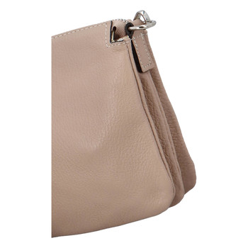 Dámska kožená listová kabelka staroružová - ItalY Bonnie