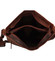 Dámska kožená kabelka cez plece hnedá - Greenwood Fluxis 2