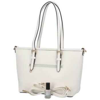 Dámska elegantná kabelka cez rameno biela - FLORA&CO Elmary
