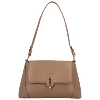 Dámska crossbody kabelka taupe - David Jones Felecia