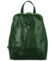 Dámsky kožený batoh tmavo zelený - Delami Bibianah