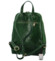Dámsky kožený batoh tmavo zelený - Delami Bibianah