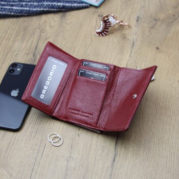 Dámska kožená peňaženka červená - Gregorio Samuela