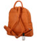 Dámsky kožený batoh oranžový - Delami Vera Pelle Heylo