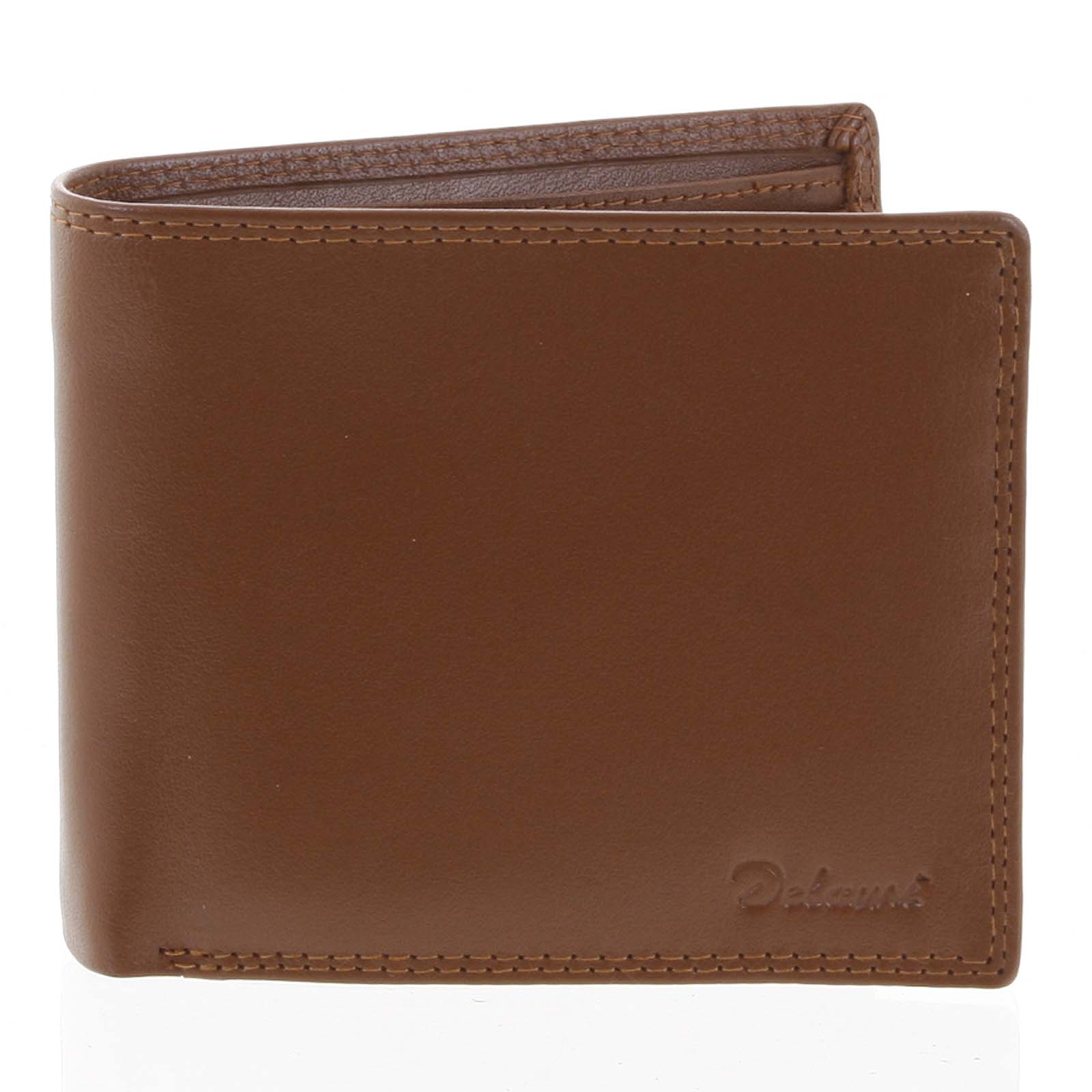 Pánska kožená peňaženka koňaková - Delami Sane