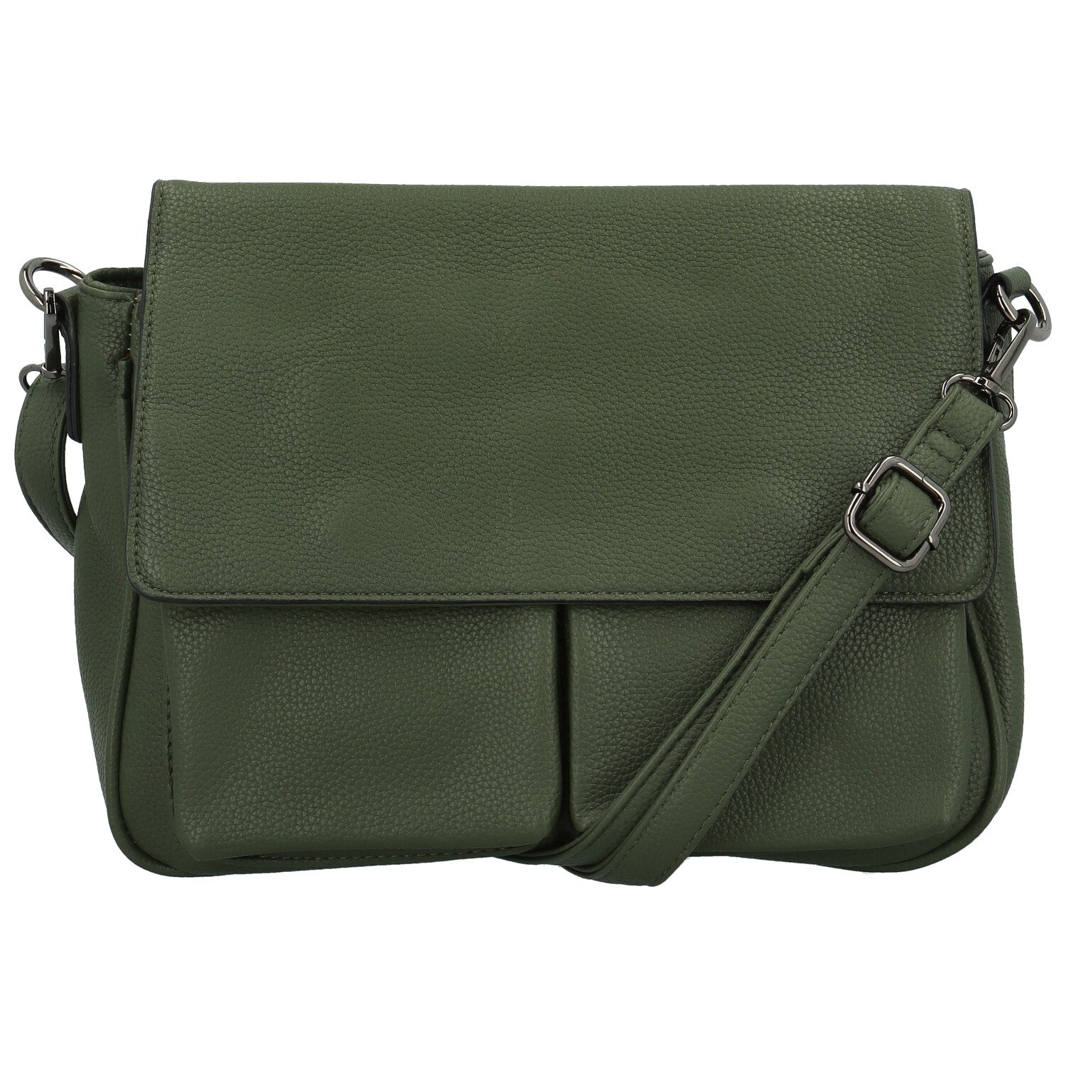 Dámska crossbody kabelka tmavo zelená - Firenze Samira
