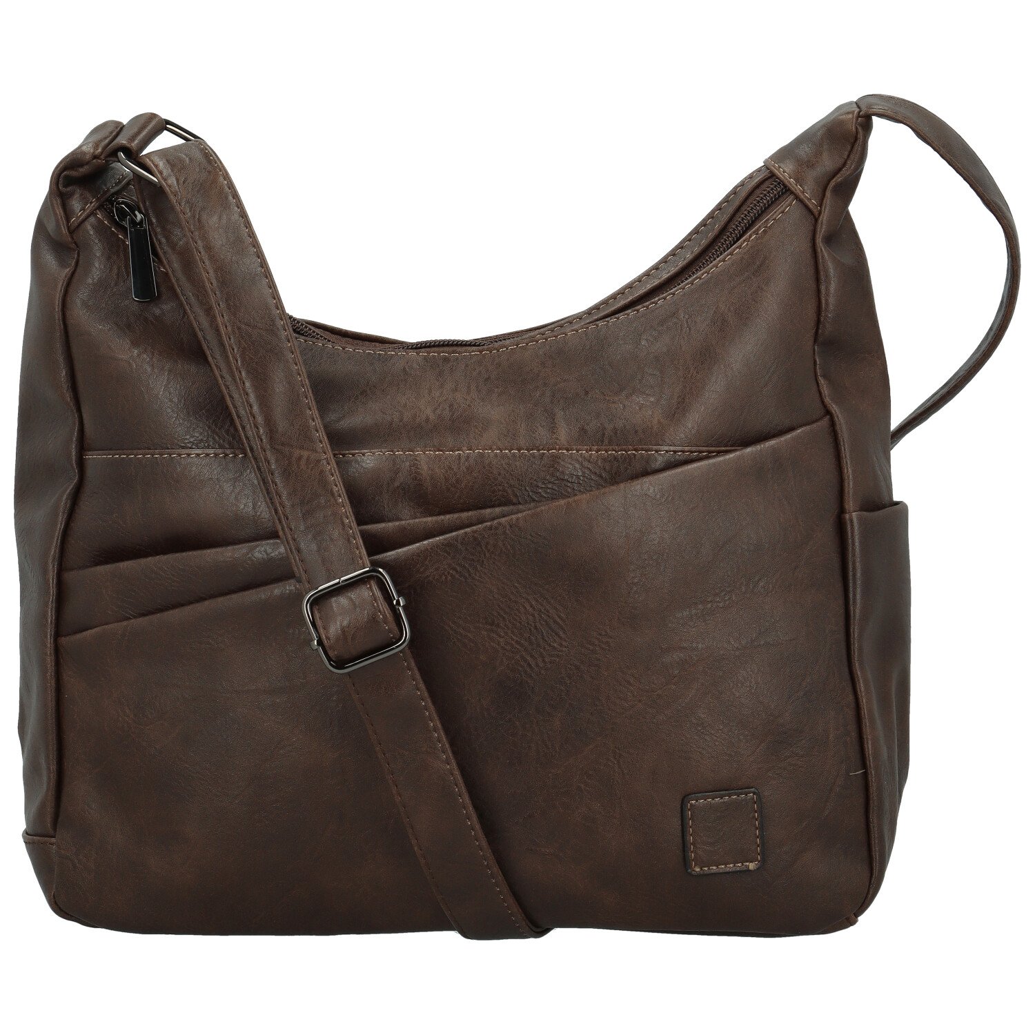 Dámska crossbody kabelka coffee - Firenze Ricco