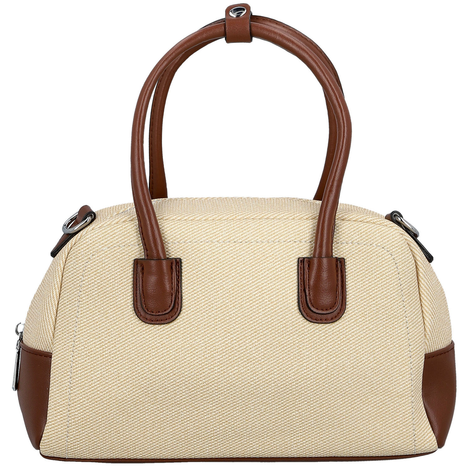 Dámska kabelka do ruky krémová/hnedá - Firenze Leesha
