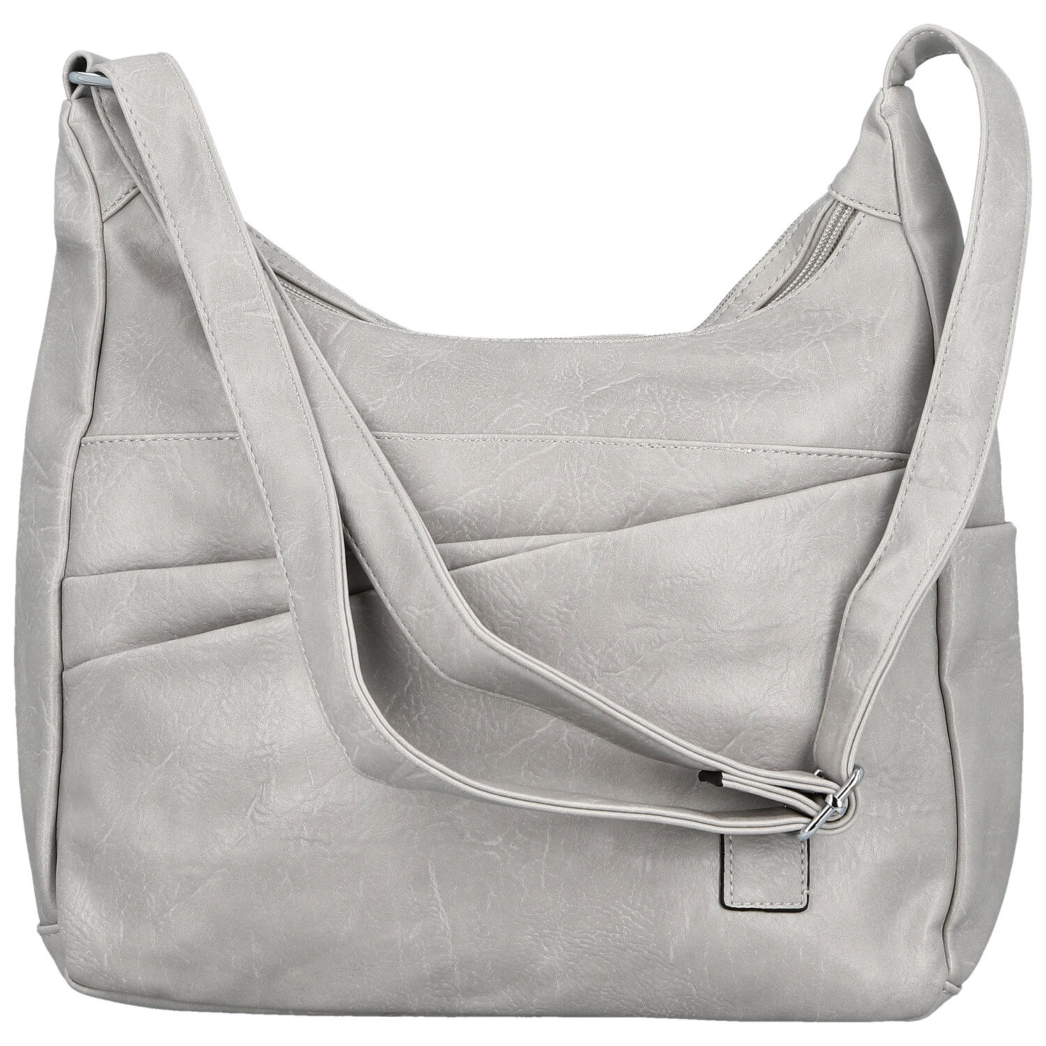 Dámska crossbody kabelka svetlo šedá - Firenze Ricco