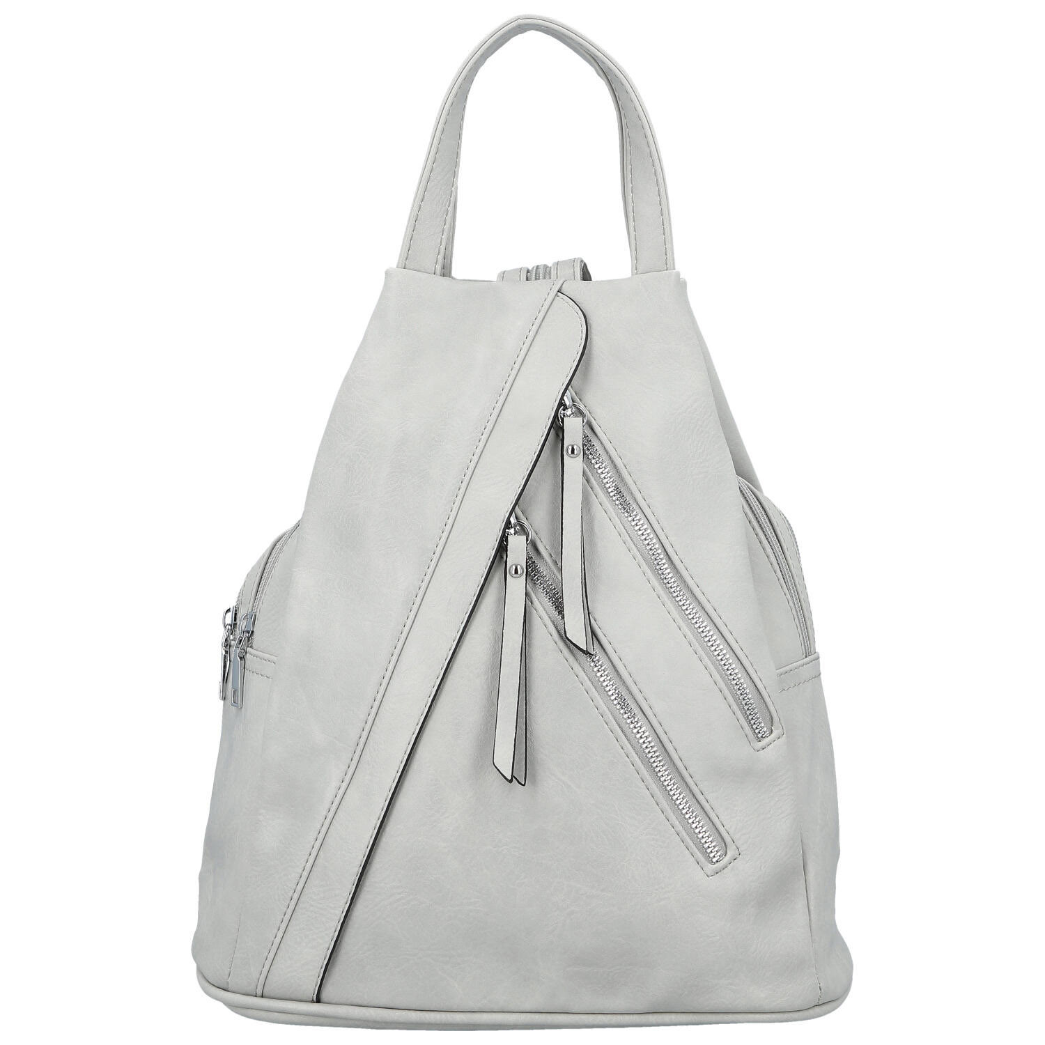 Dámsky mestský batoh svetlo šedý - Firenze Makial