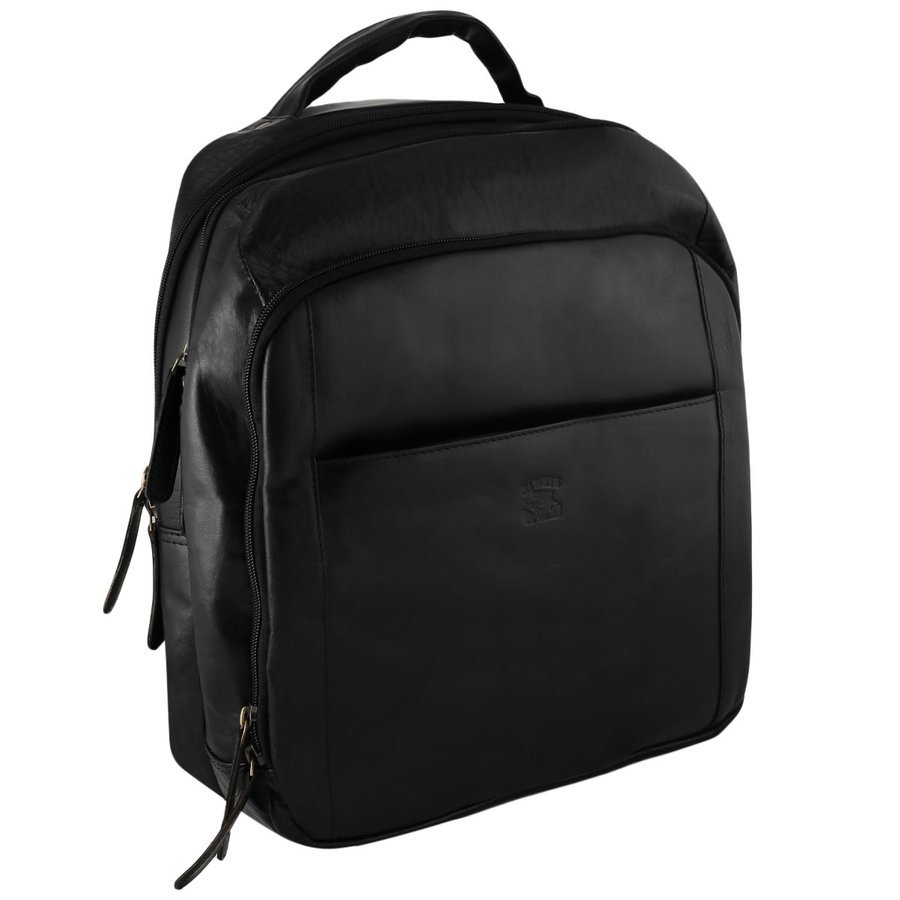 Pánsky kožený batoh čierny - Wild Abdon