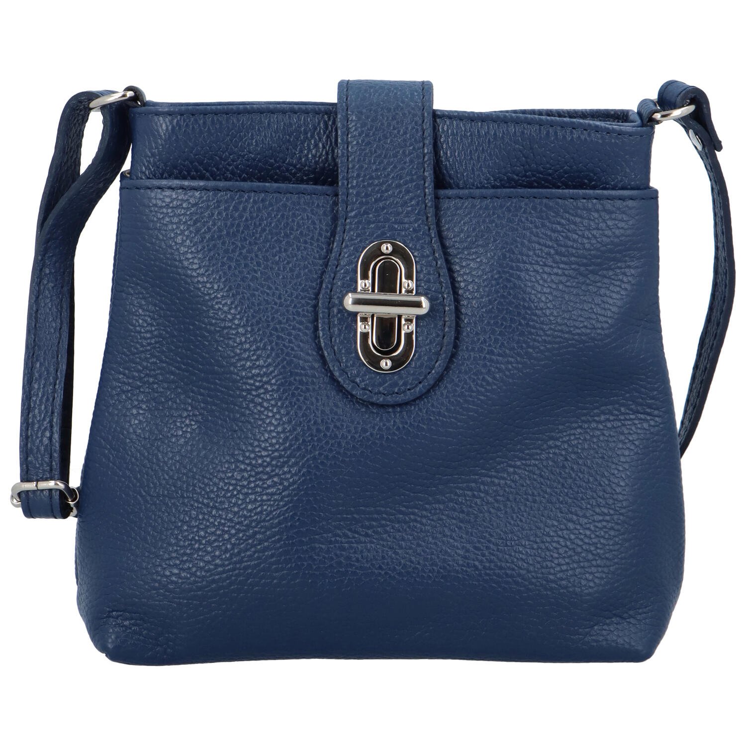 Dámska kožená crossbody kabelka modrá - ItalY Laira