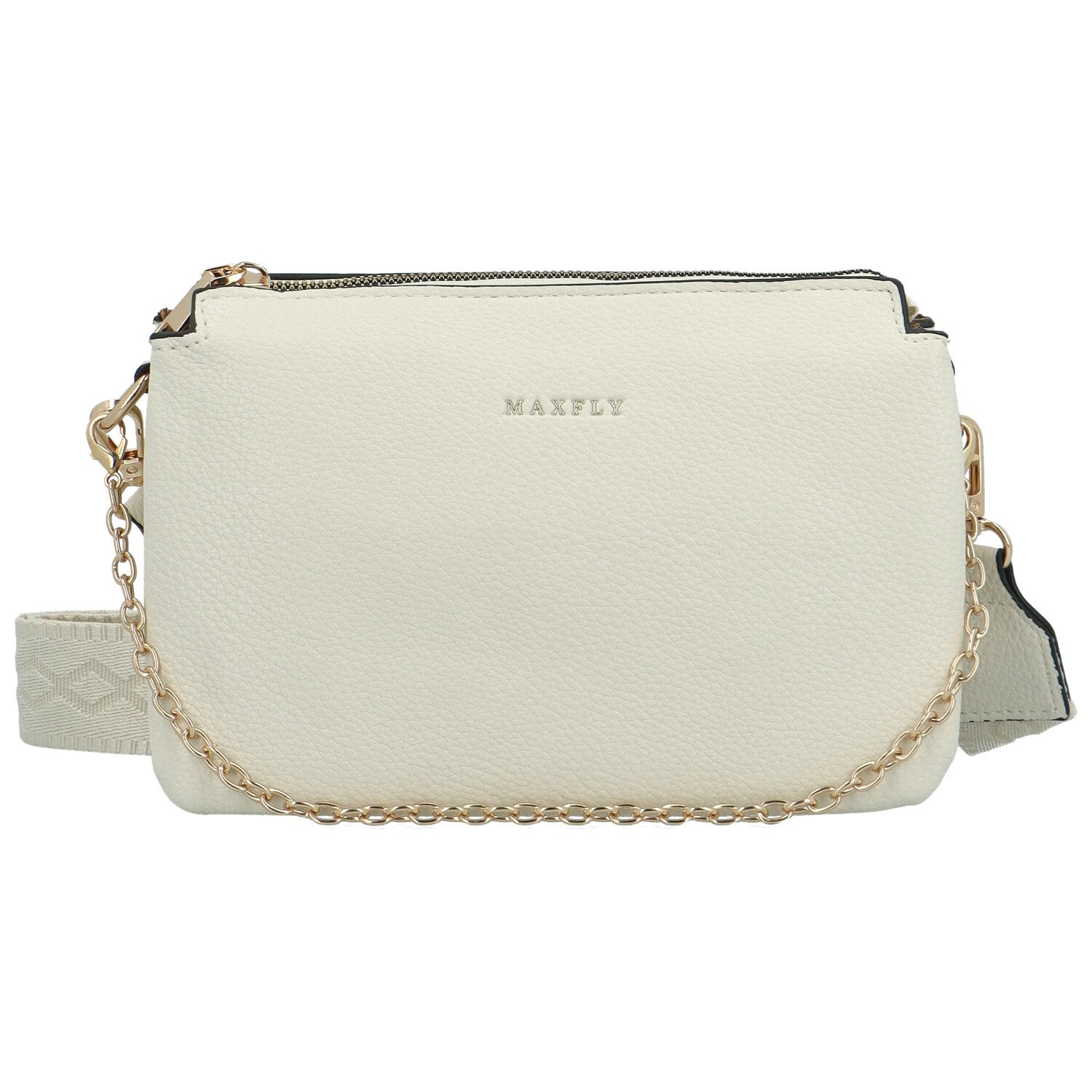 Dámska crossbody kabelka krémová - MaxFly Fjodos