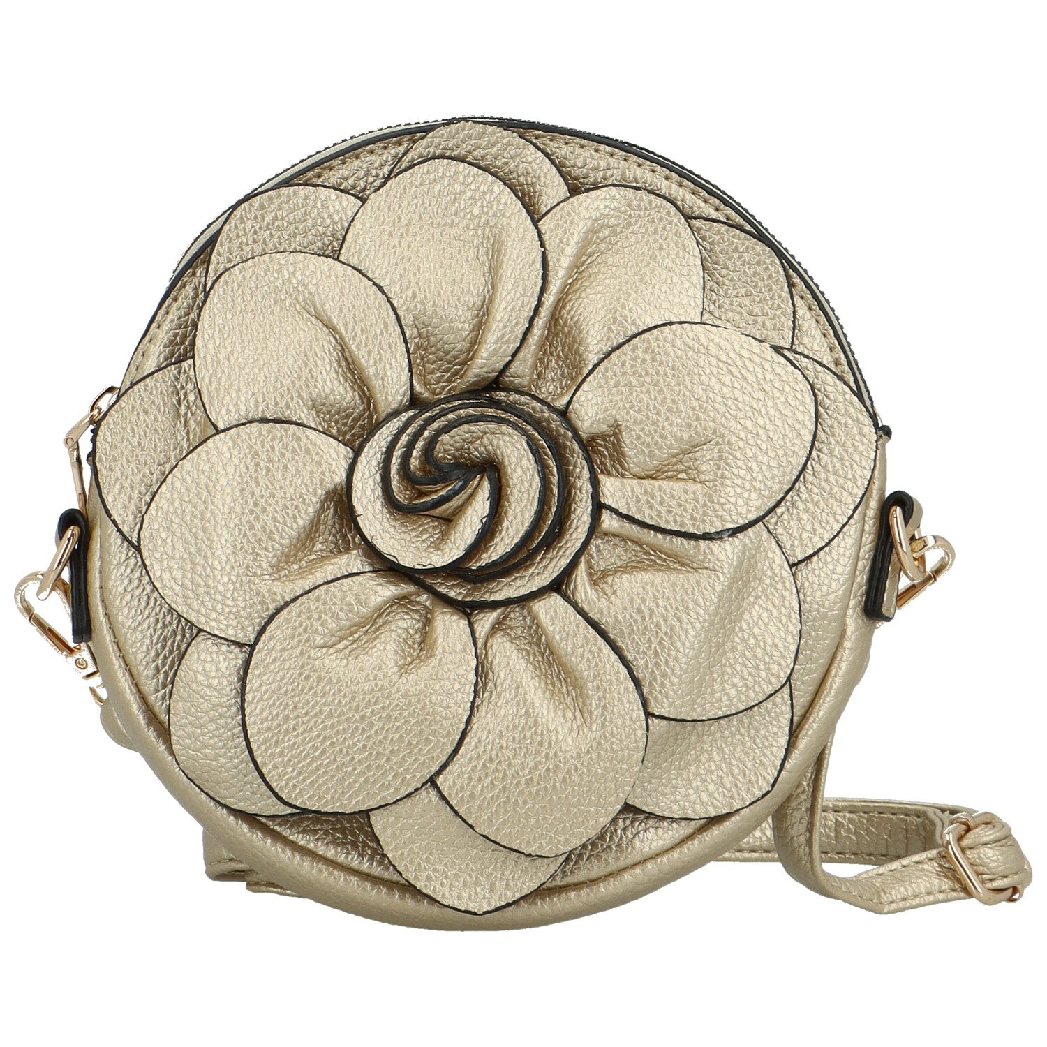 Dámska crossbody kabelka zlatá - MaxFly Uragia new