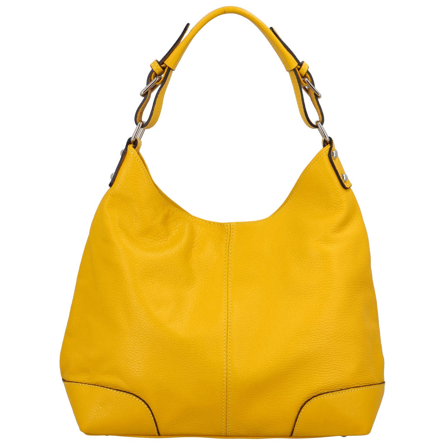 Dámska kožená kabelka žltá - ItalY Inpelle