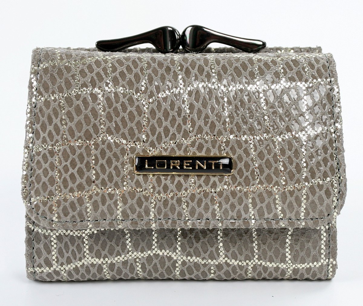 Malá dámska peňaženka kožená pieskovo sivá - Lorenti 55287YGS