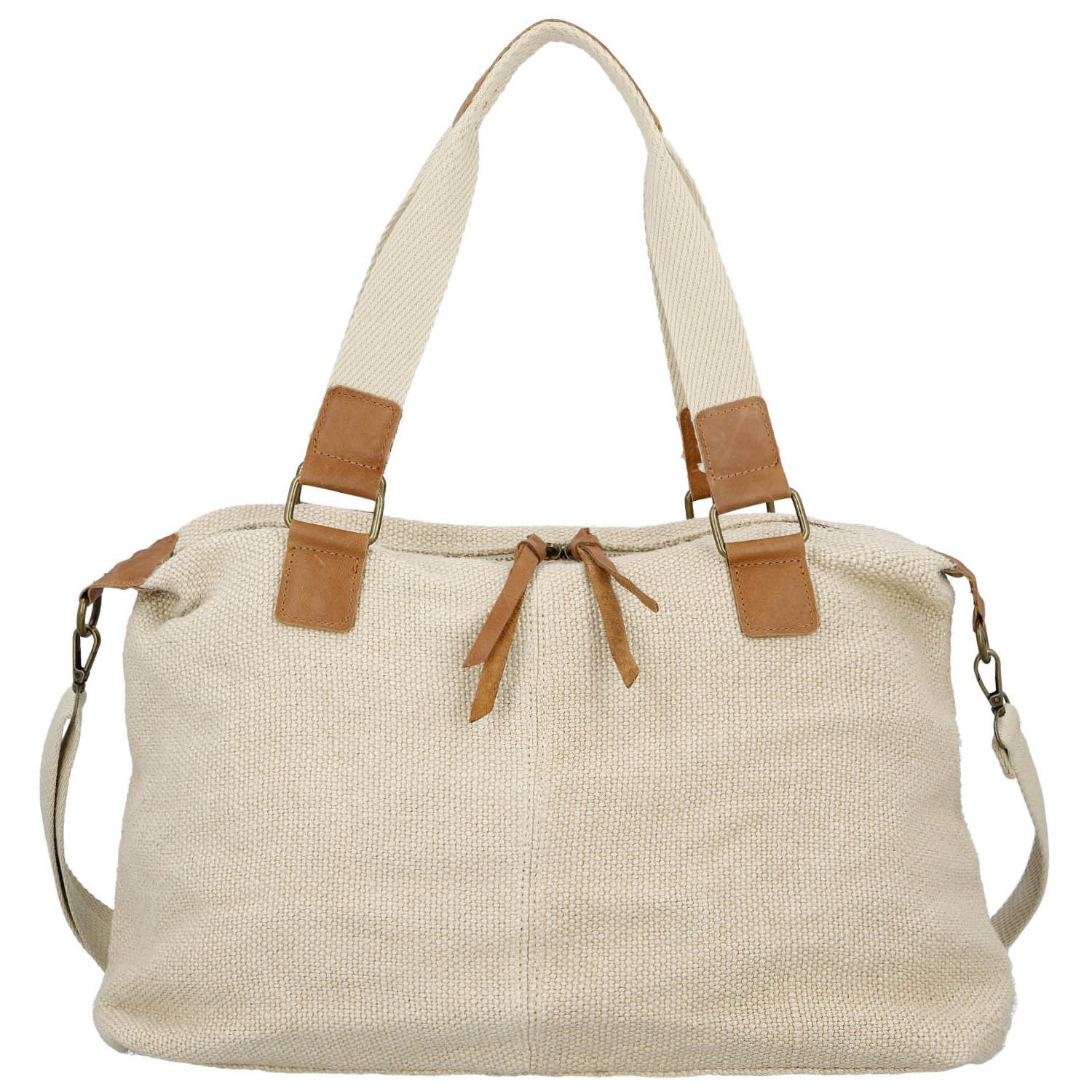 Dámska kabelka cez rameno krémová - Paolo bags Disma