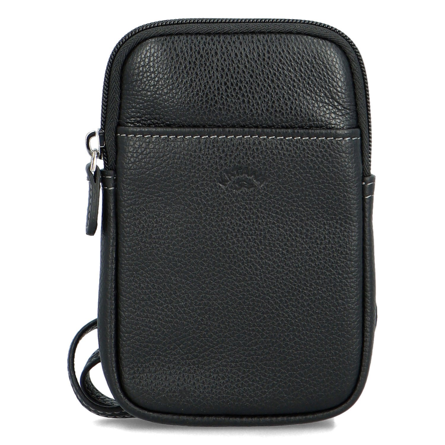 Dámske kožené crossbody vrecko čierne - Katana Soffix