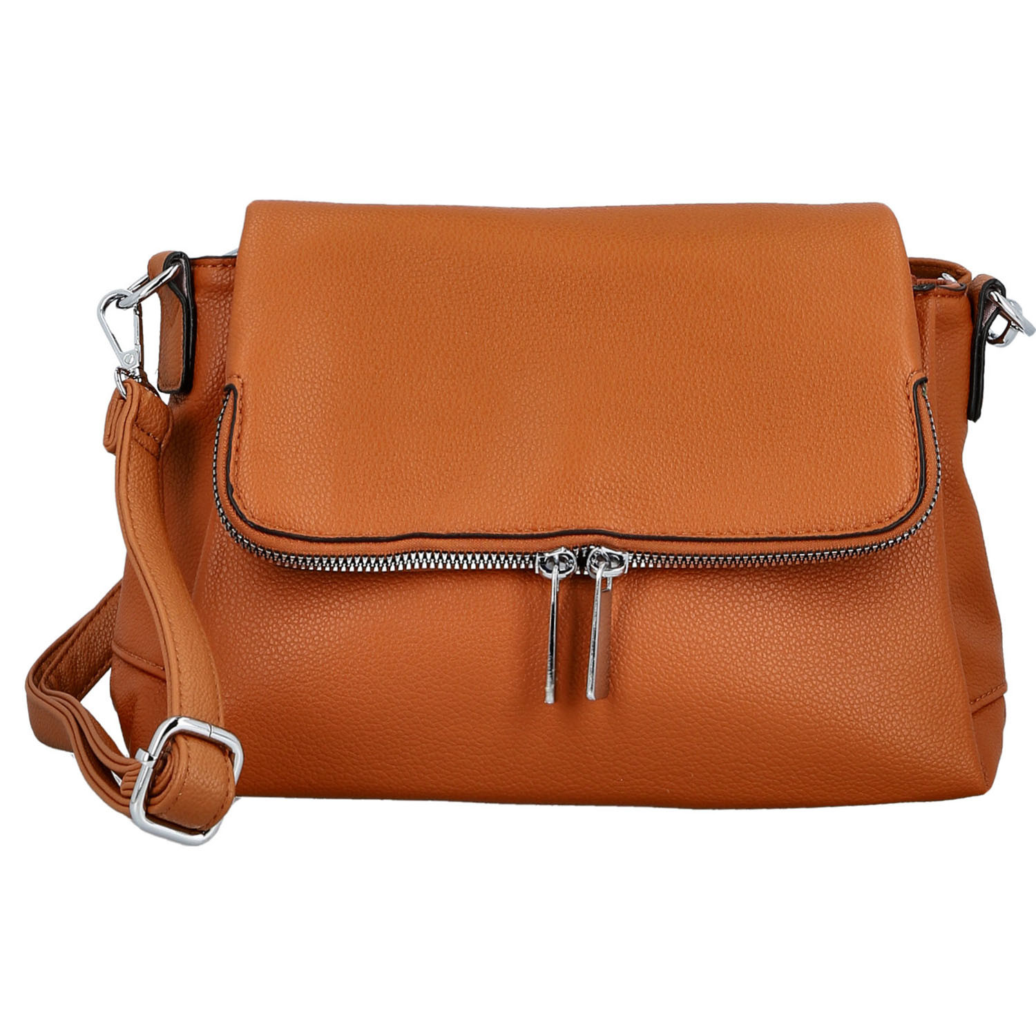 Dámska crossbody kabelka koňaková - Firenze Naima