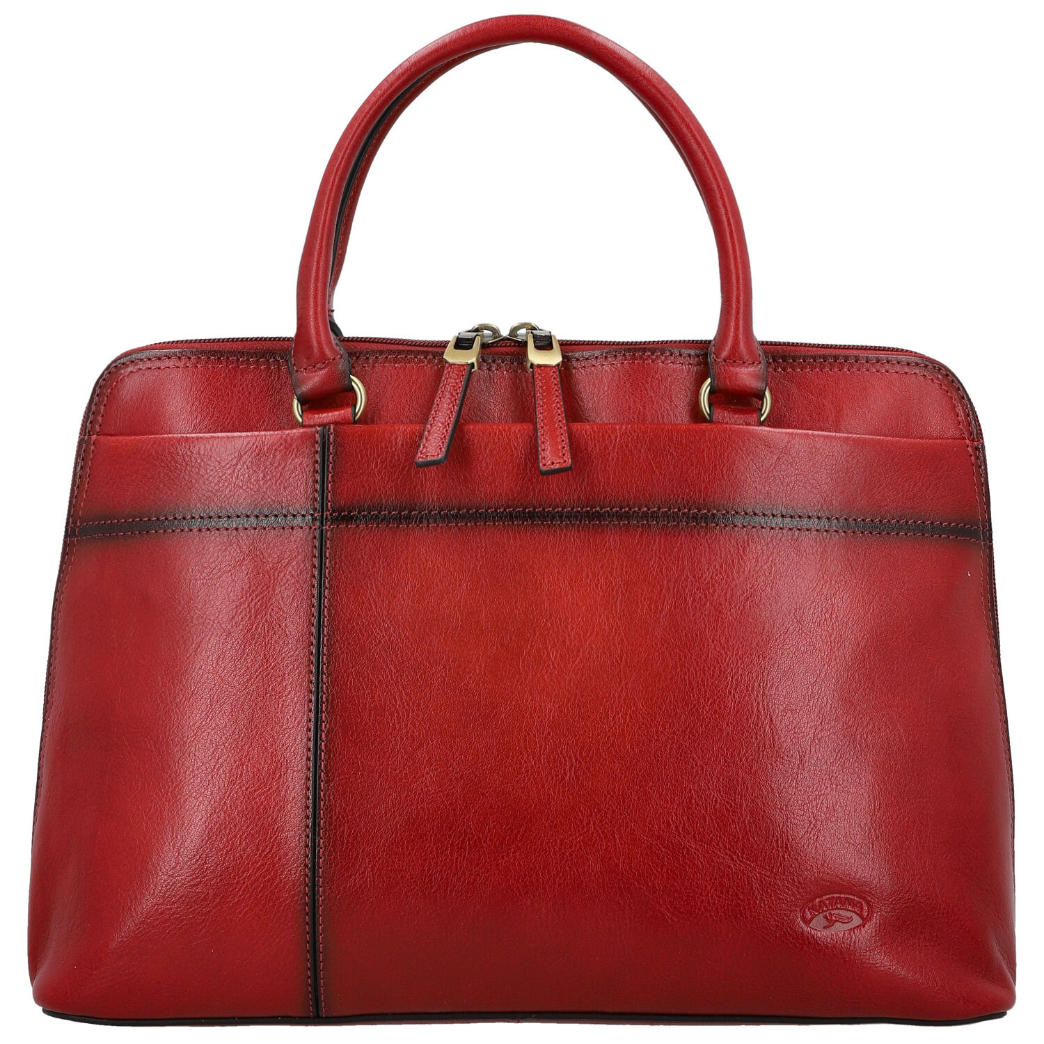 Dámska kožená kabelka do ruky vínová - Katana Arifa