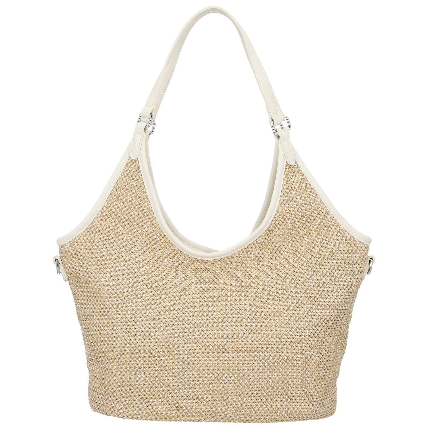 Dámska kabelka na rameno krémová - Paolo bags River