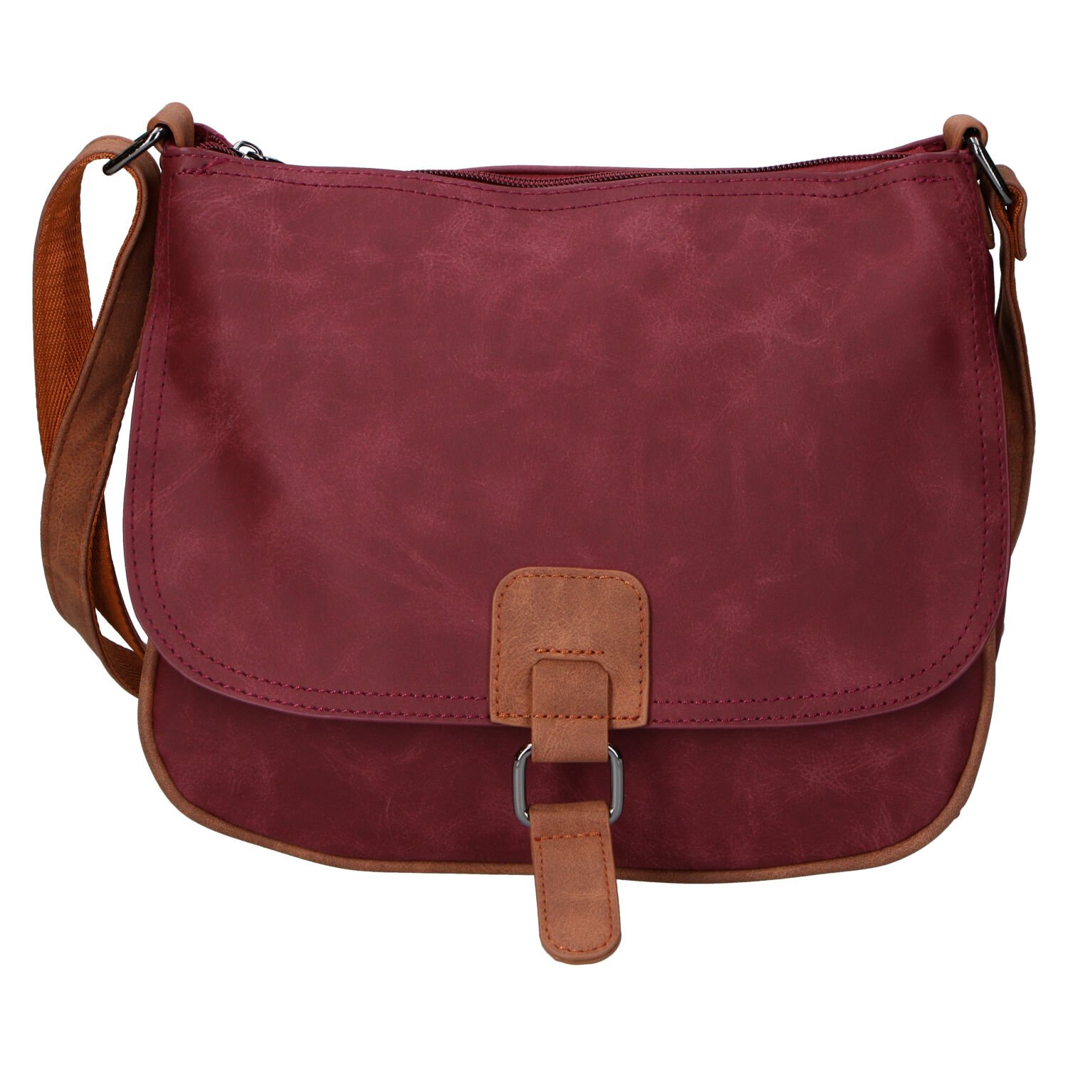 Dámska crossbody kabelka vínová - Firenze Marisa