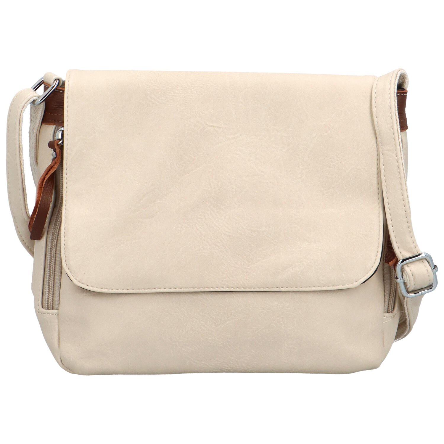 Dámska crossbody kabelka krémová - Firenze Ceryss