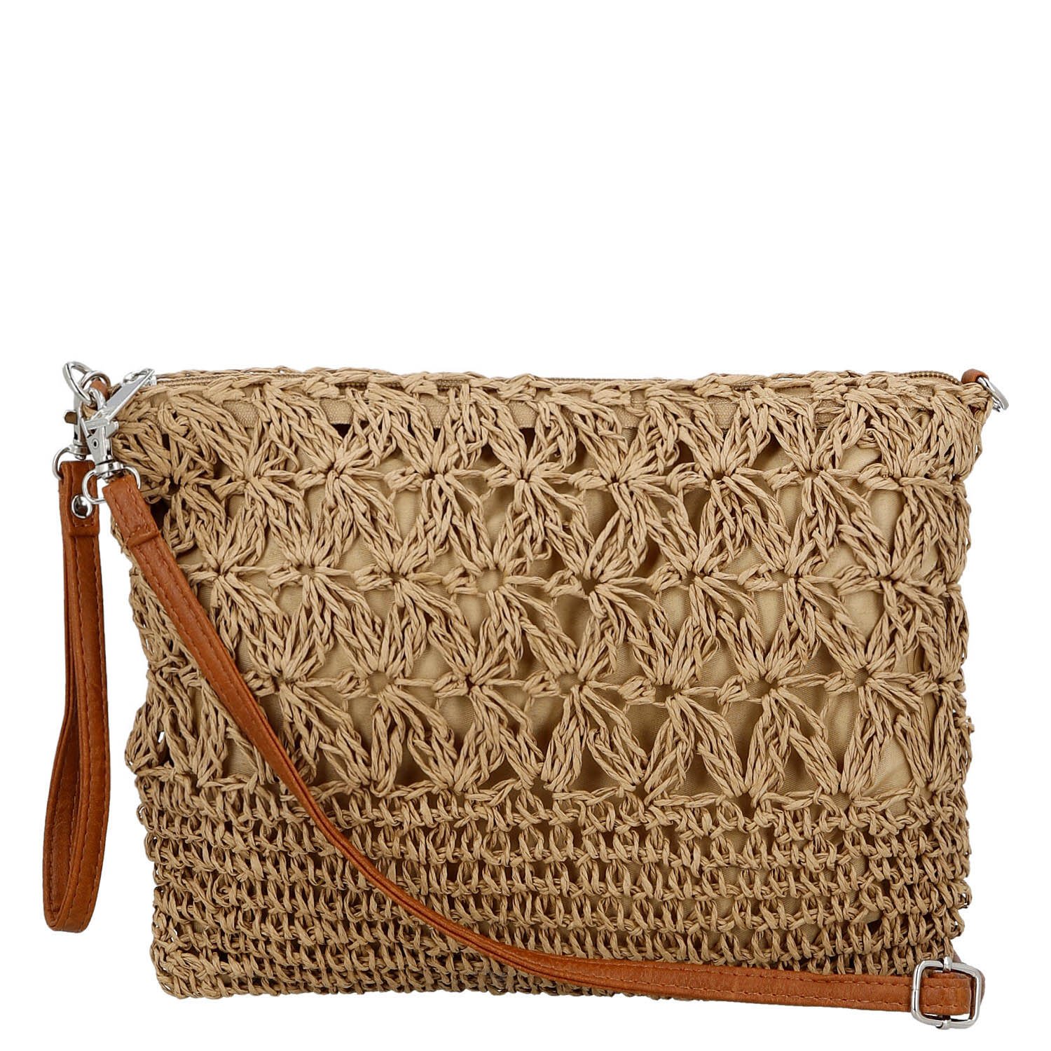 Dámska crossbody kabelka béžová - Firenze Seiya