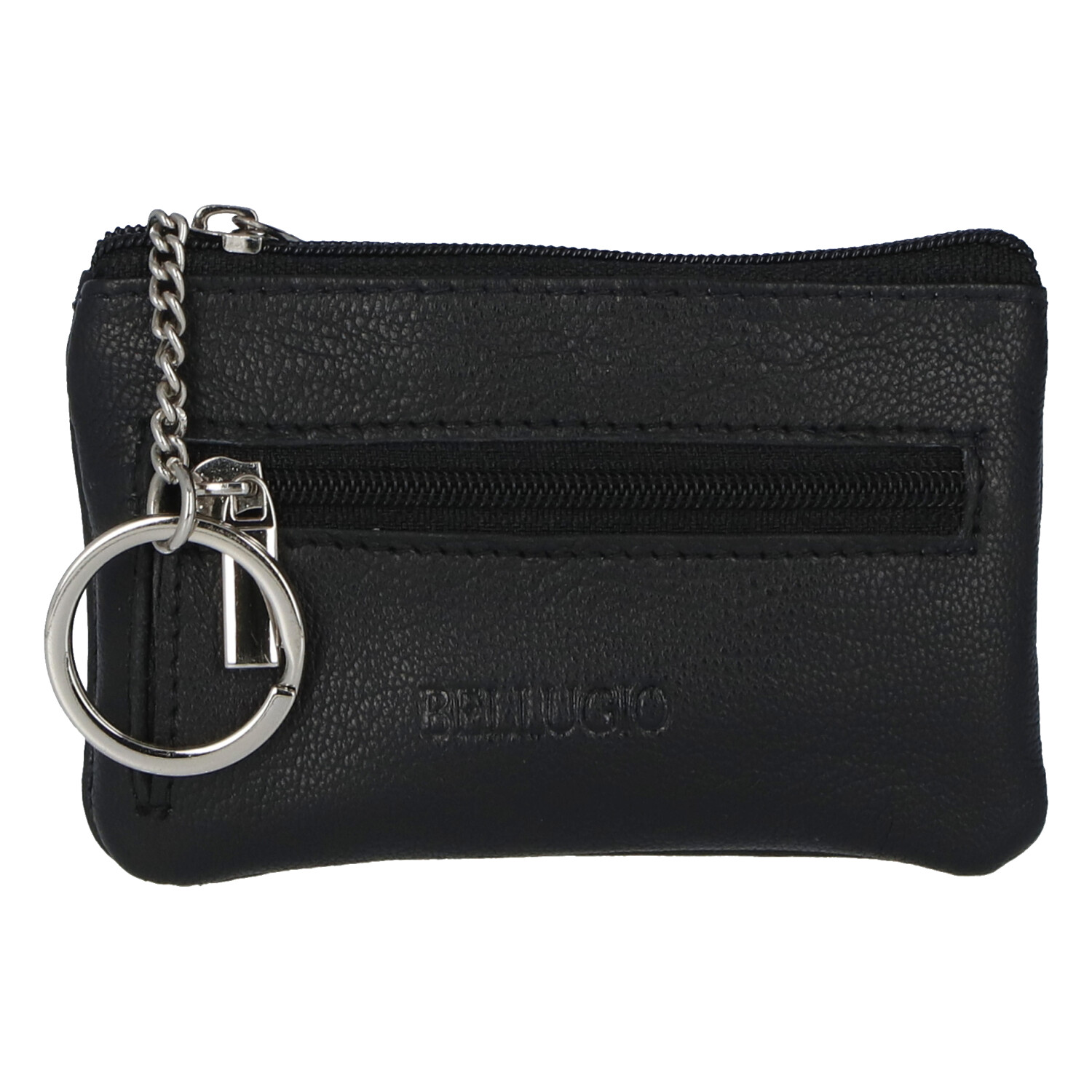 Kožená kľúčenka čierna - Bellugio Elanas