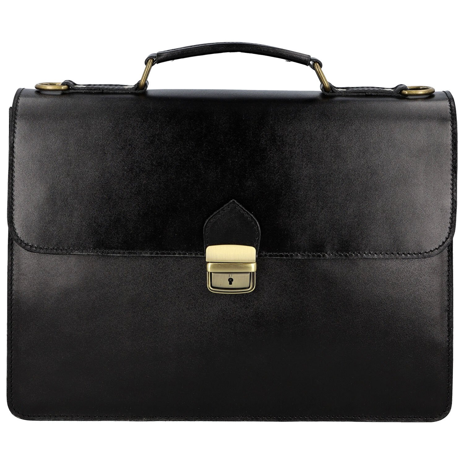 Pánska kožená aktovka čierna - Delami Vera Pelle Lynton