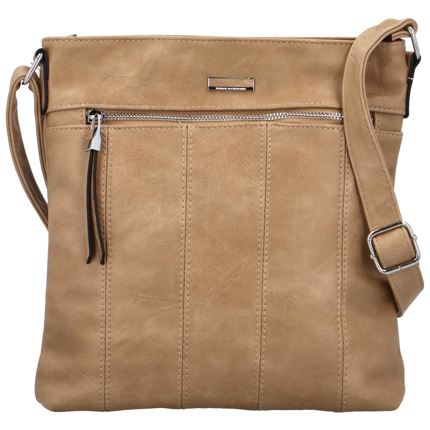 Dámska crossbody kabelka tmavo béžová - Romina & Co Bags Garetha