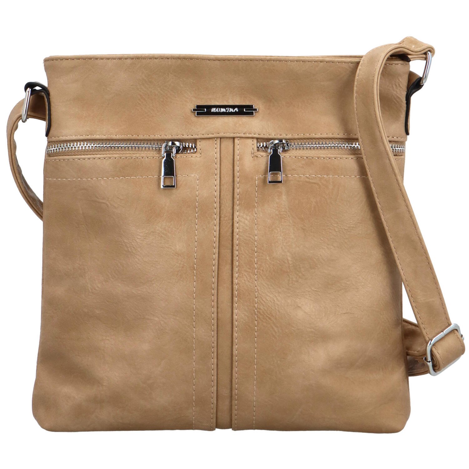 Dámska crossbody kabelka tmavobéžová - Romina & Co Bags Ernesta