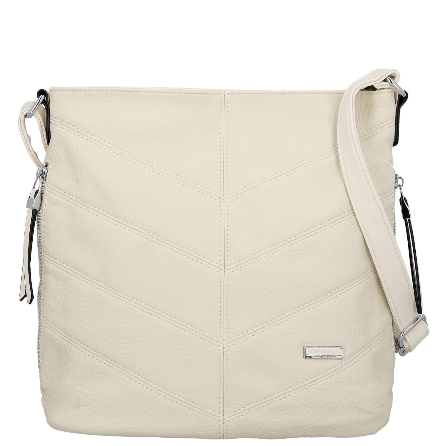 Dámska crossbody kabelka krémová - Firenze Semir
