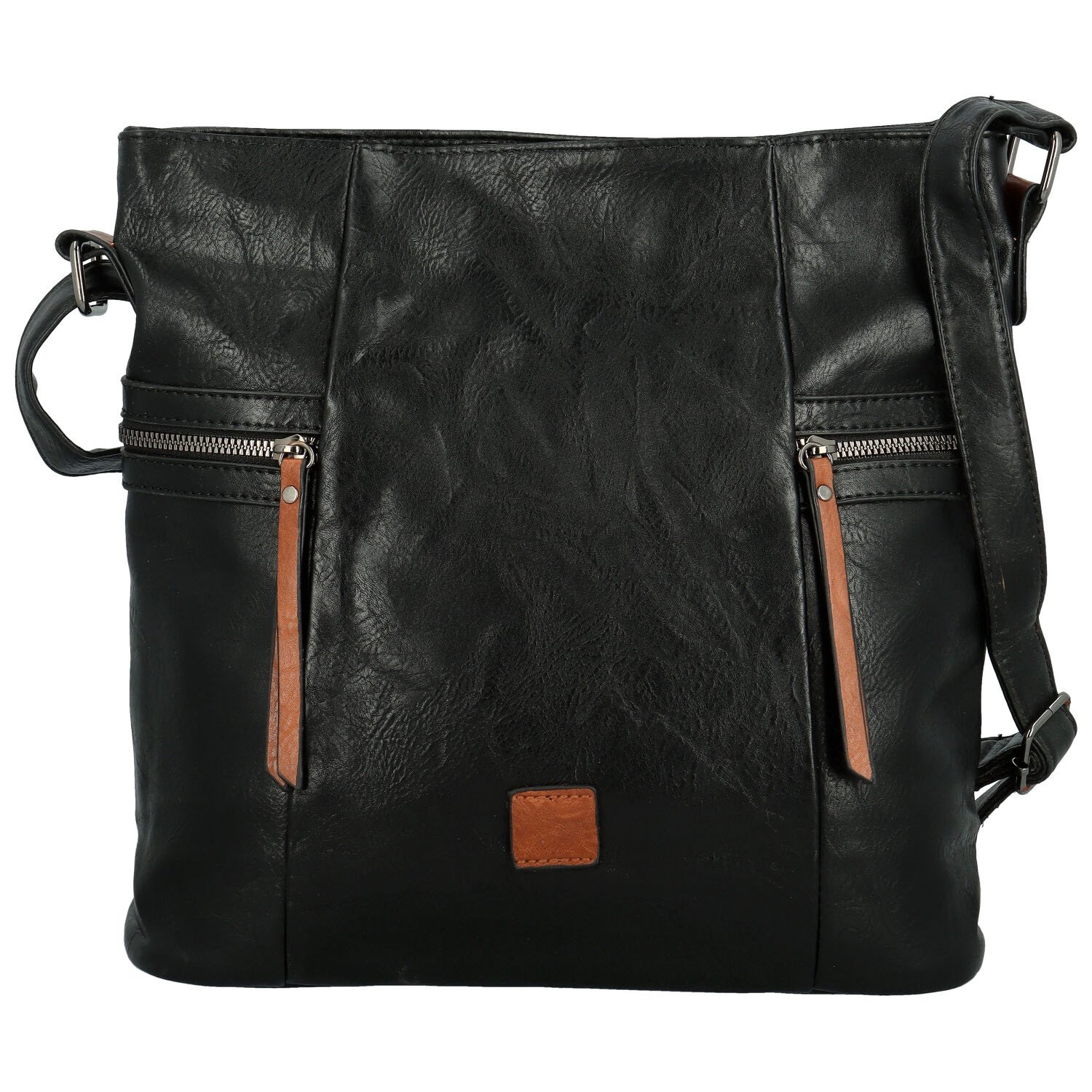 Dámska crossbody kabelka hnedá/čierna - Firenze Jamia