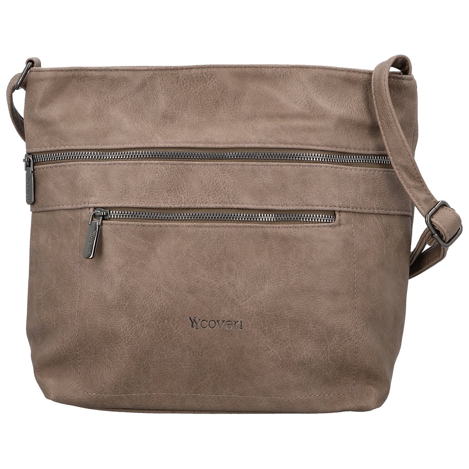Dámska crossbody kabelka taupe - Coveri Aysana new
