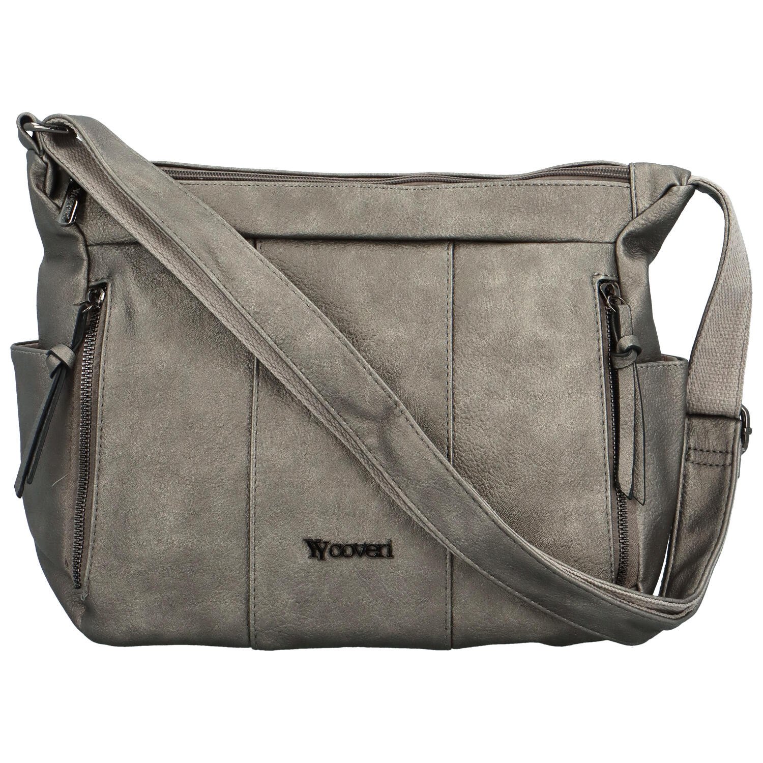 Dámska crossbody kabelka strieborná - Coveri Rajsa