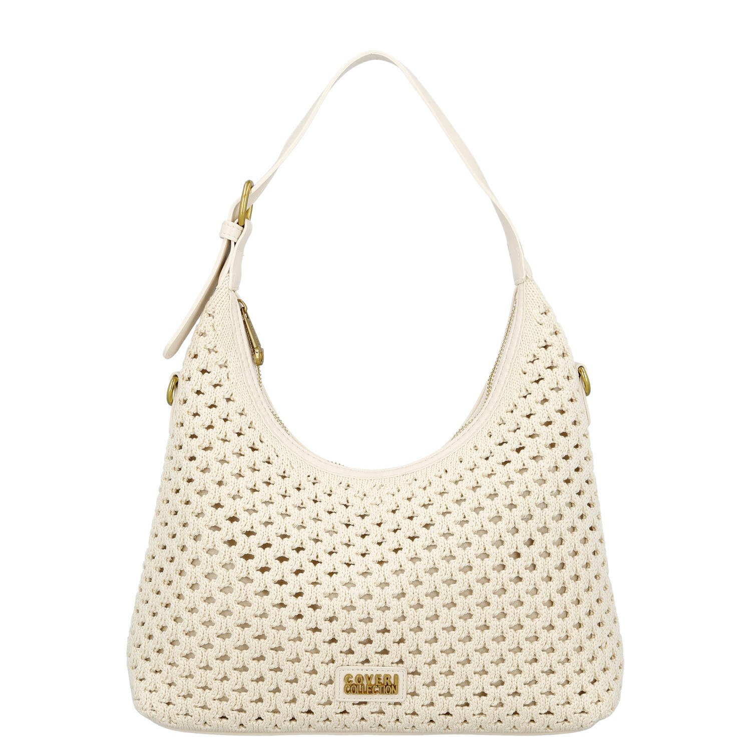 Dámska kabelka na rameno krémová - Coveri Renagi