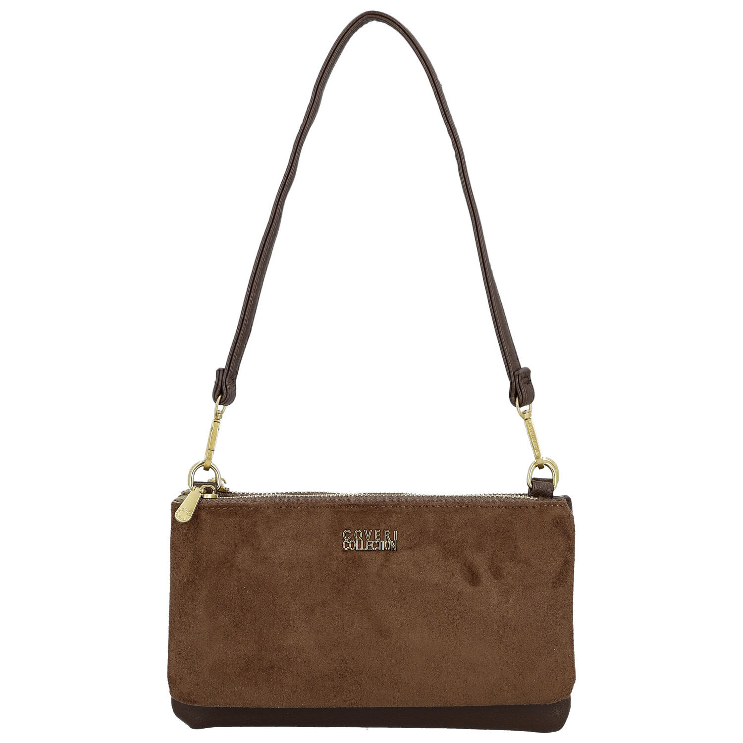 Dámska crossbody kabelka tmavo hnedá - Coveri Alesia