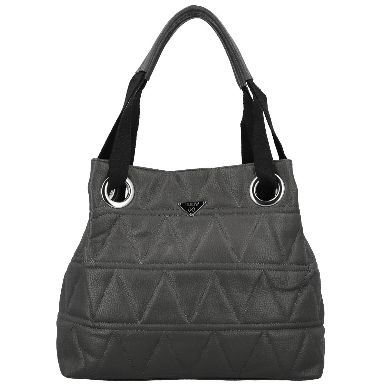 Dámska kabelka na rameno tmavo šedá - Firenze Santi