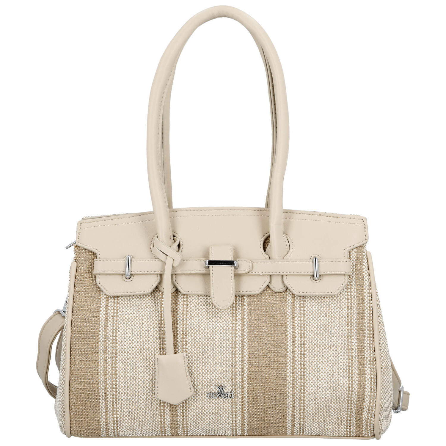 Dámska kabelka cez rameno svetlá taupe - Coveri Plasa
