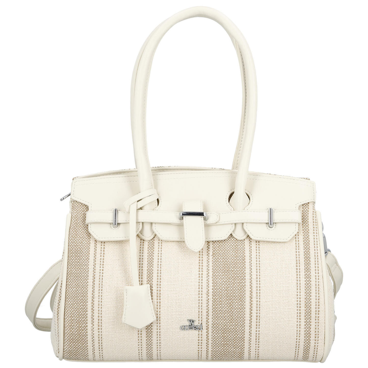 Dámska kabelka cez rameno svetlo béžová - Coveri Plasa