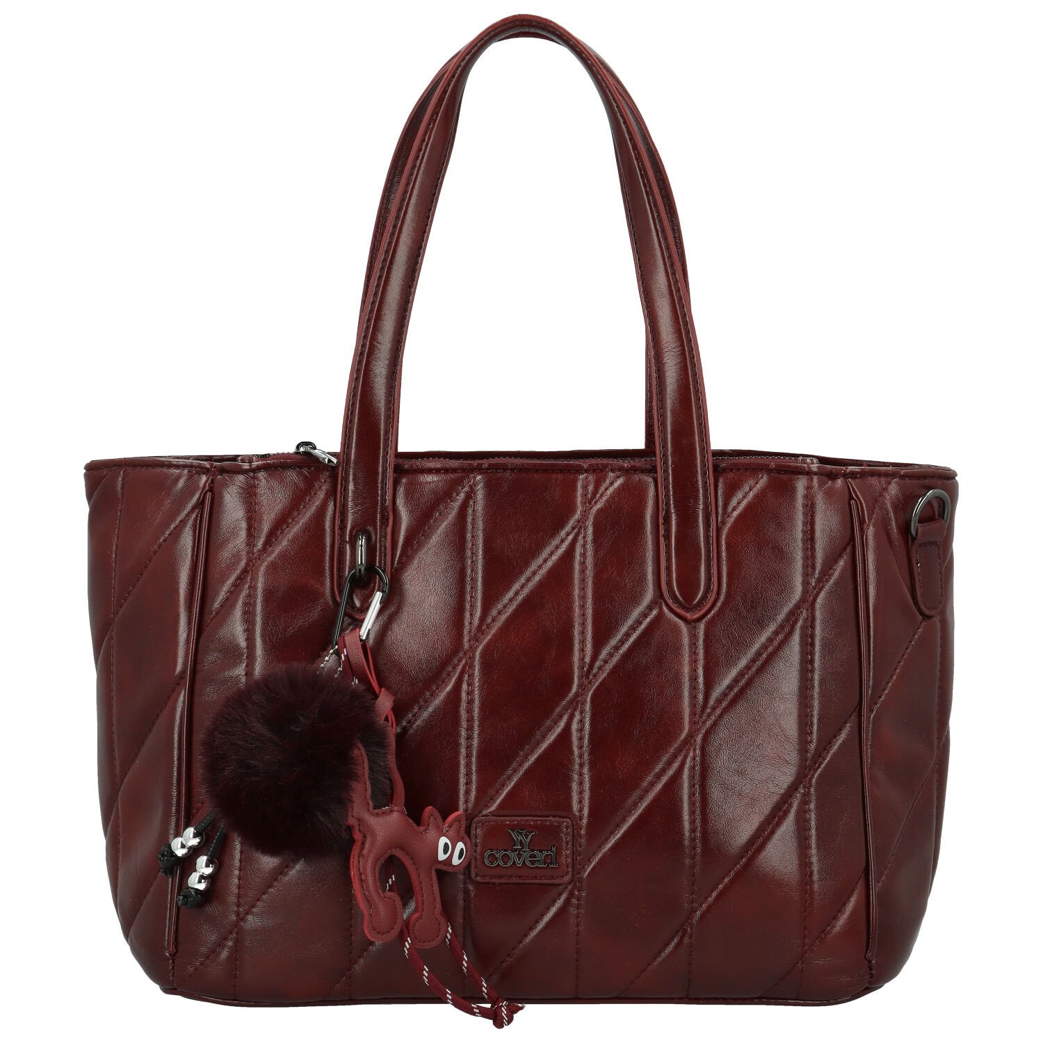 Dámska kabelka na rameno vínová - Coveri Ounissa