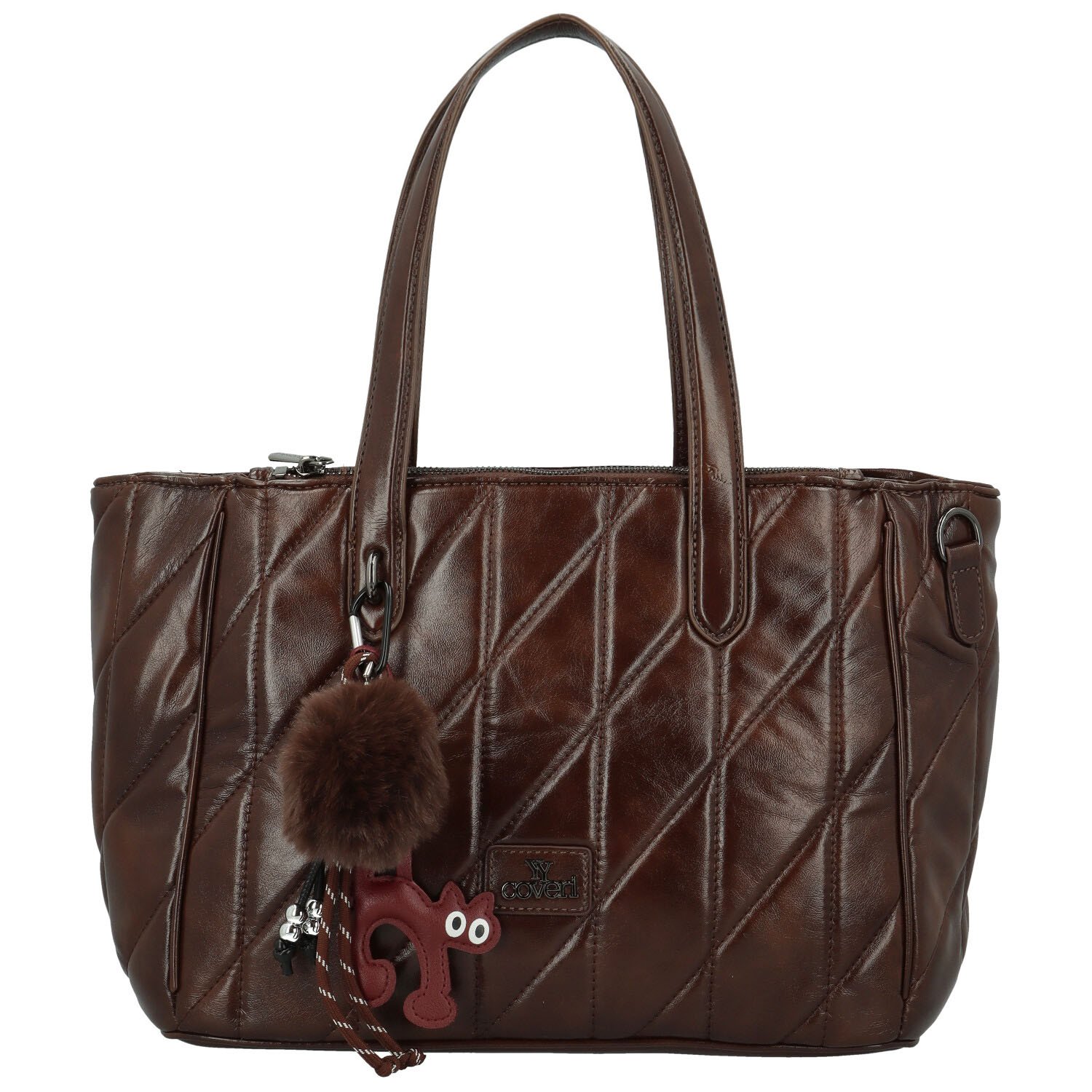 Dámska kabelka na rameno coffee - Coveri Ounissa