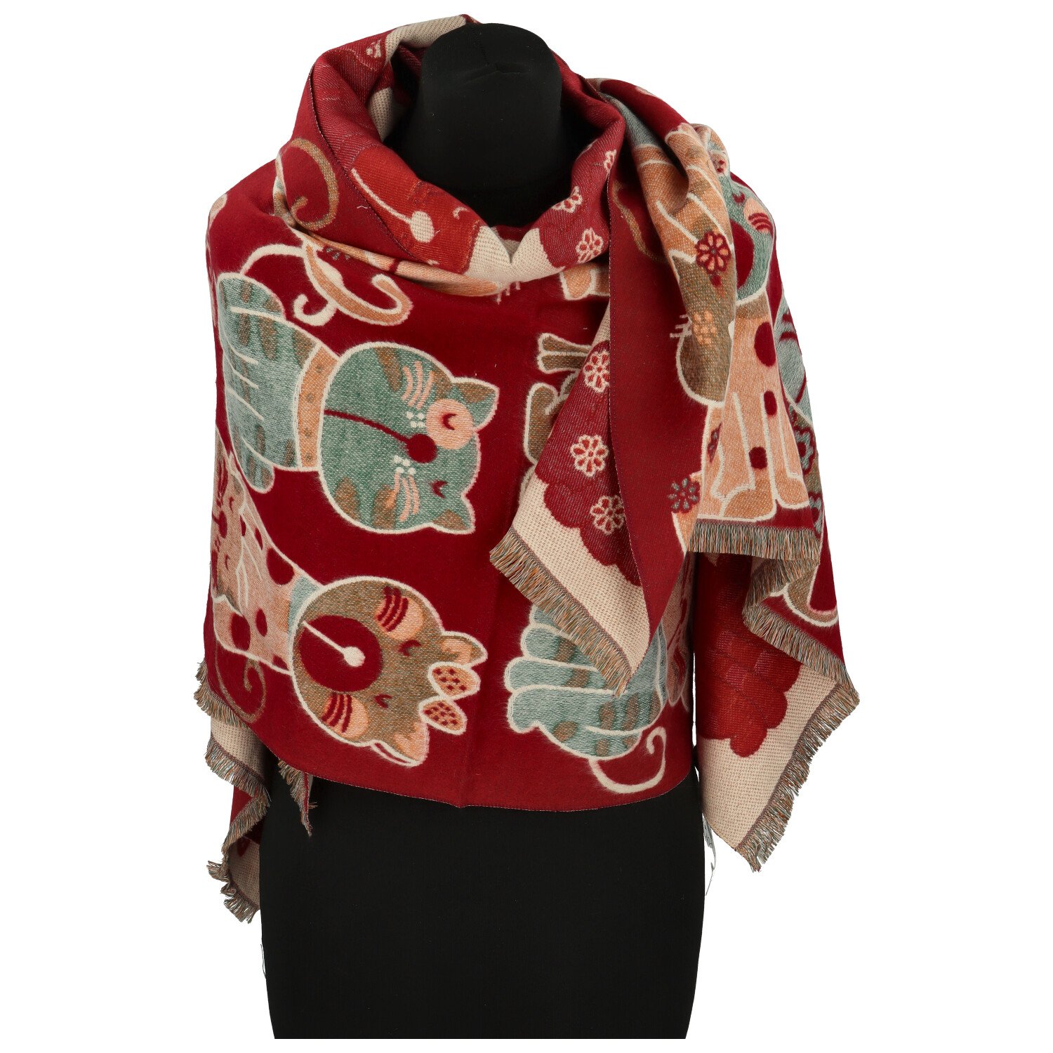 Dámsky šál červený - Firenze Gitel