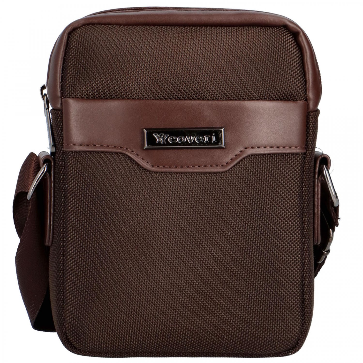 Pánska crossbody taška tmavo hnedá - Coveri Leonardo