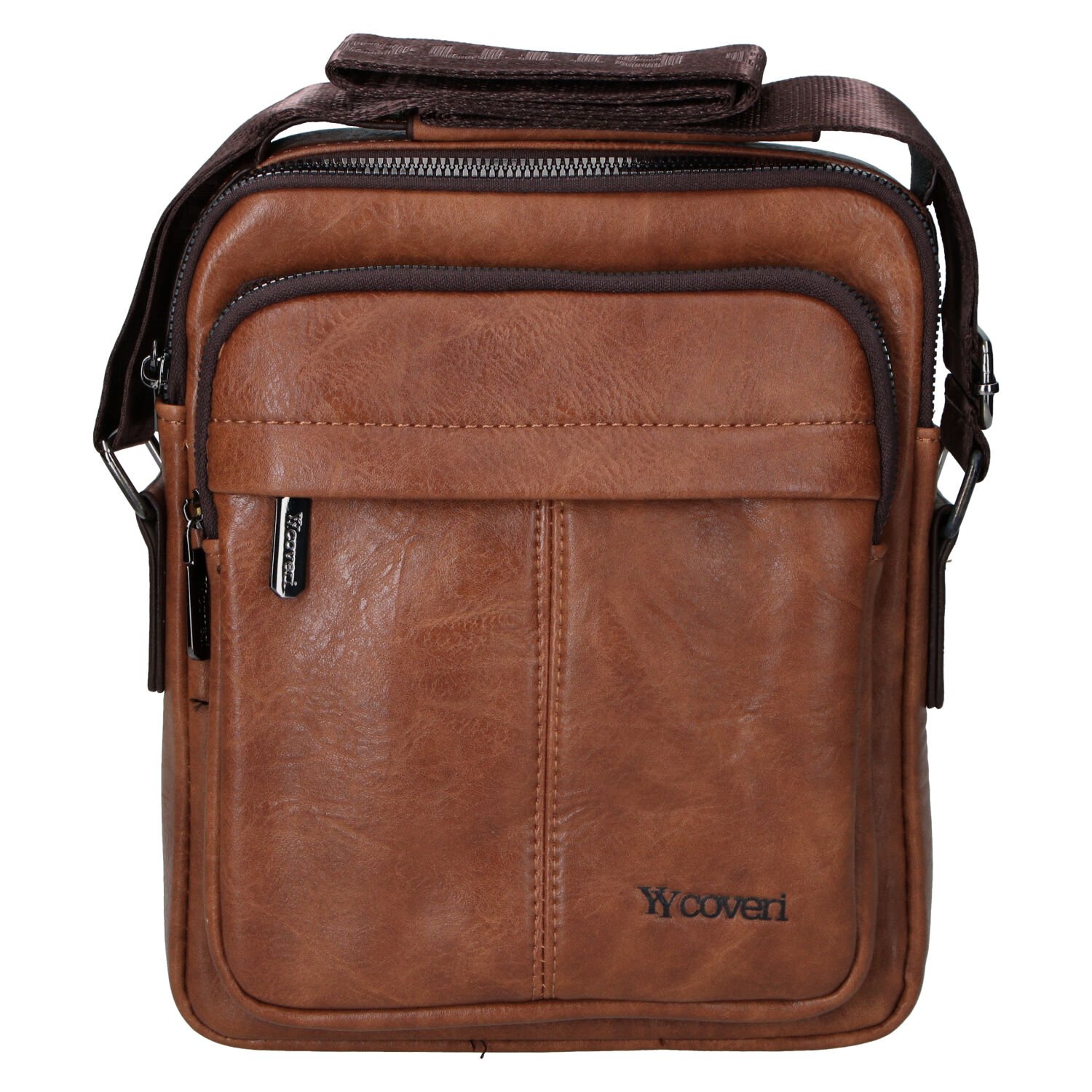 Pánska crossbody taška hnedá - Coveri Kyril